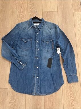 One teaspoon men’s Denim Western Shirt - Blue
